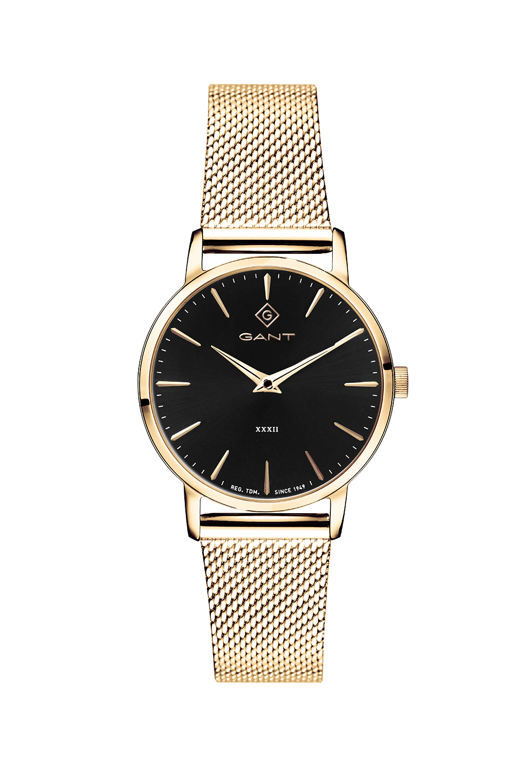 Gant D DBL Park Avenue 32 M/Mesh Svart Ind Ø32