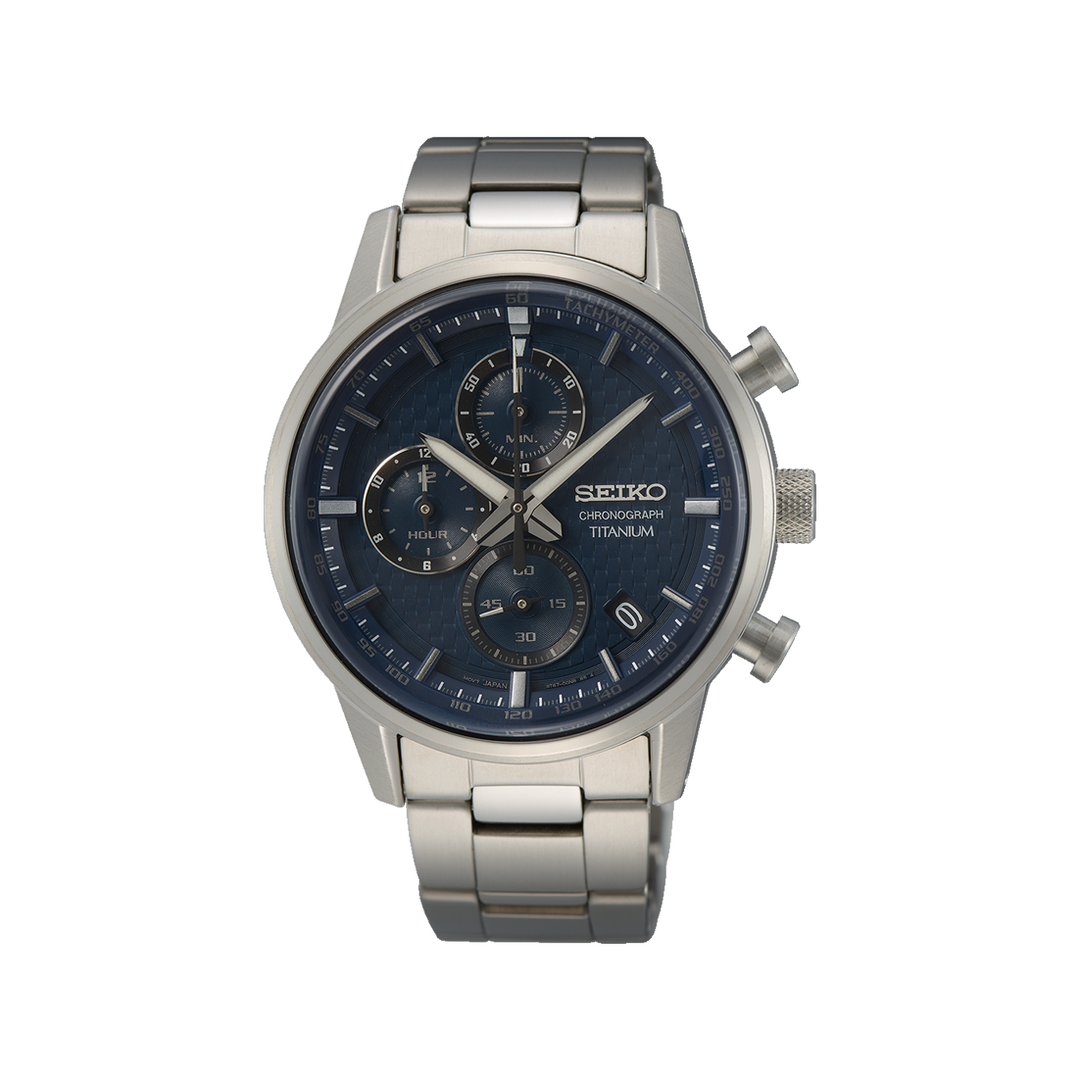 Seiko Quartz Titan Chronograph 41.6mm - SSB387P1