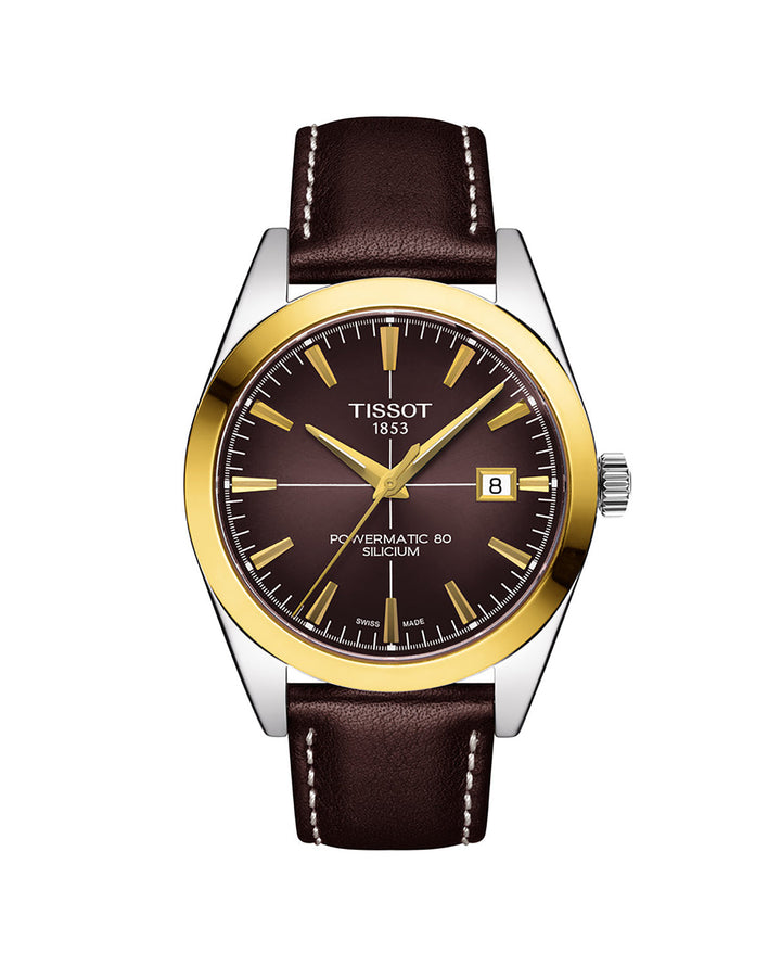 Tissot Gentleman Powermatic 80 Silicium 18K Gold Bezel - T927.407.46.291.01