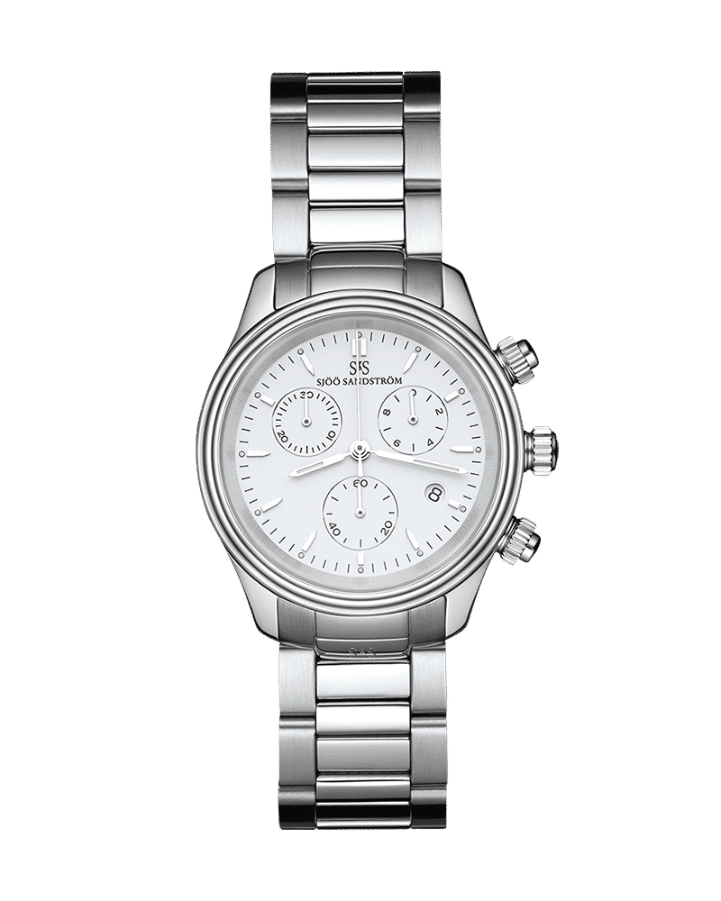 Sjöö Sandström Royal Steel Chronograph 35.5mm - 010013 Sjöö Sandström Royal Steel Chronograph 35.5mm - 010013