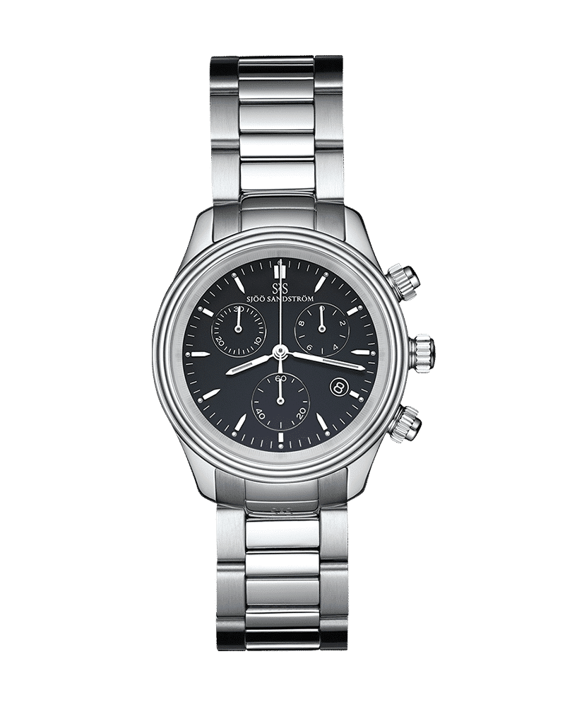 Sjöö Sandström Royal Steel Chronograph 35.5mm - 010068 Sjöö Sandström Royal Steel Chronograph 35.5mm - 010068