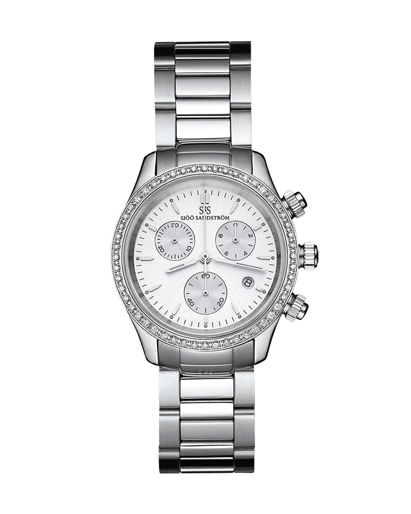 Sjöö Sandström Royal Steel Chronograph 35.5mm - 010907 Sjöö Sandström Royal Steel Chronograph 35.5mm - 010907
