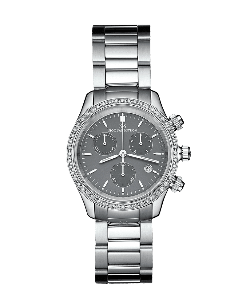 Sjöö Sandström Royal Steel Chronograph 35.5mm - 011157 Sjöö Sandström Royal Steel Chronograph 35.5mm - 011157