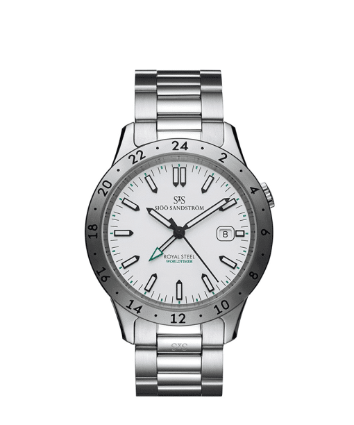 Sjöö Sandström Royal Steel Worldtimer 41mm - 020142
