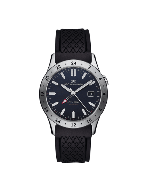 Sjöö Sandström Royal Steel Worldtimer 36mm - 020432