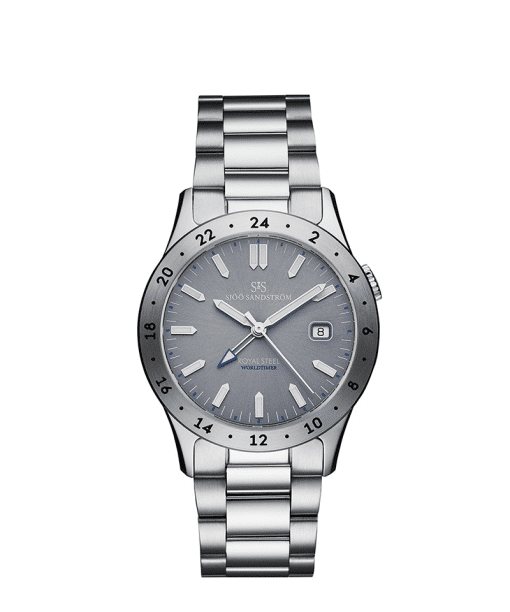 Sjöö Sandström Royal Steel Worldtimer 36mm - 020500