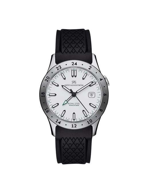 Sjöö Sandström Royal Steel Worldtimer 36mm - 020586