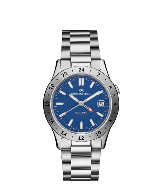 Sjöö Sandström Royal Steel Worldtimer 36mm - 020630