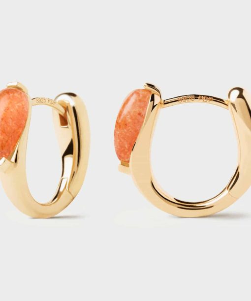 PDPaola Sunstone Isla Hoop Earrings