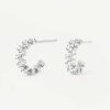 PDPaola little crown silver earrings Mollstedt Ur - Mollstedt Ur