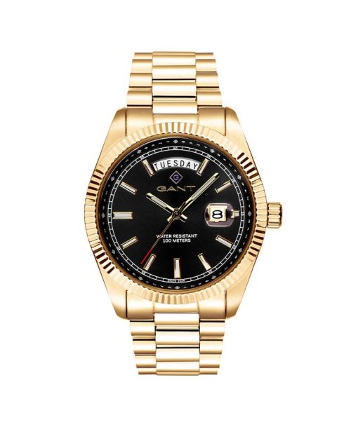 Gant Fairfax Herr Day-Date Guldfarget / Svart 41mm - G189007