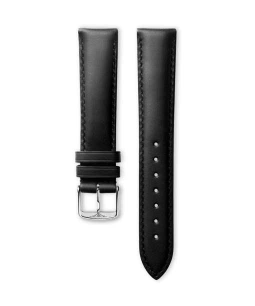 Longines Official Matt Black Calf Leather Strap