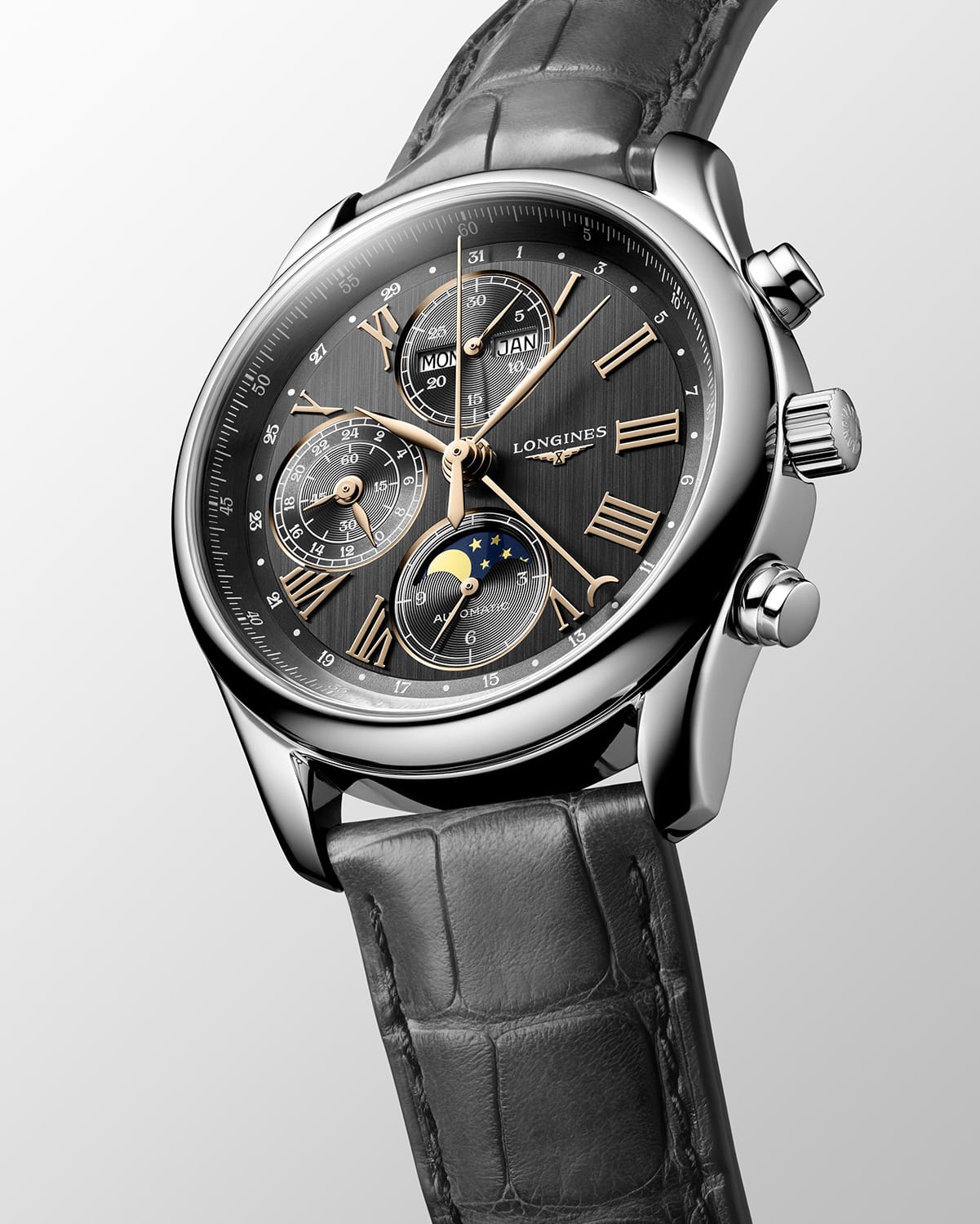 Longines Master Collection Chronograph Moon Phase 40mm - L2.673.4.61.2 Longines Master Collection Chronograph Moon Phase 40mm - L2.673.4.61.2 - Bild 2