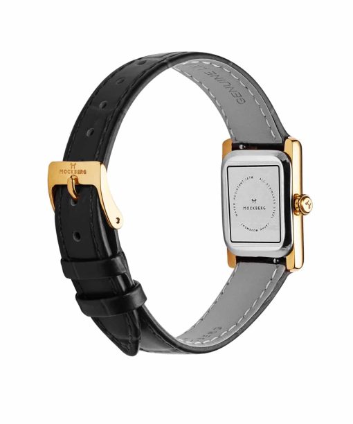 Mockberg Timeless Black Leather Gold 19x28mm - MB0245 Mollstedt Ur - Mollstedt Ur