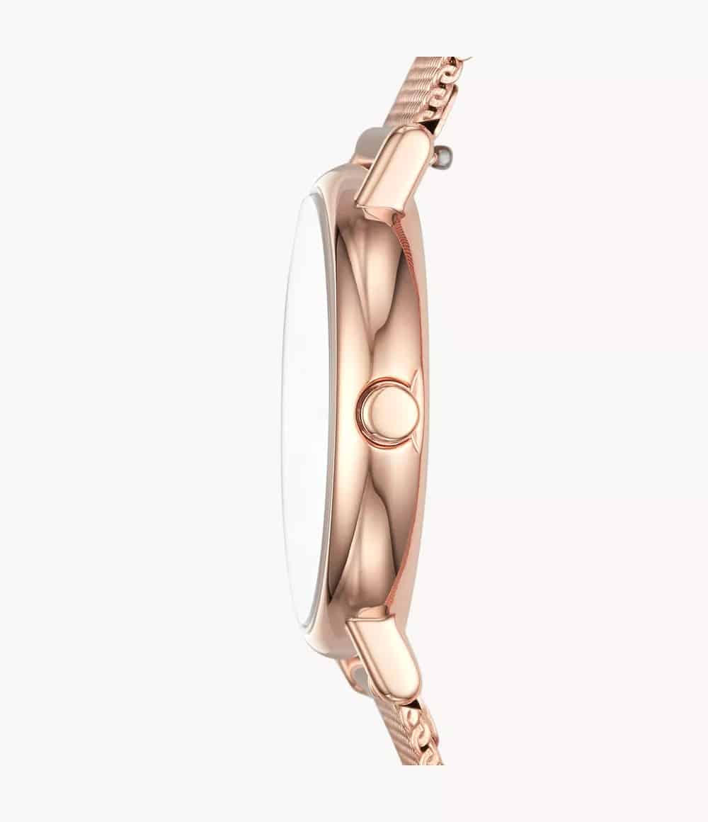 Skagen Signatur Lille Slim Rose Gold-Tone Steel Mesh Watch Skagen Signatur Lille Slim Rose Gold-Tone Steel Mesh Watch - Bild 3