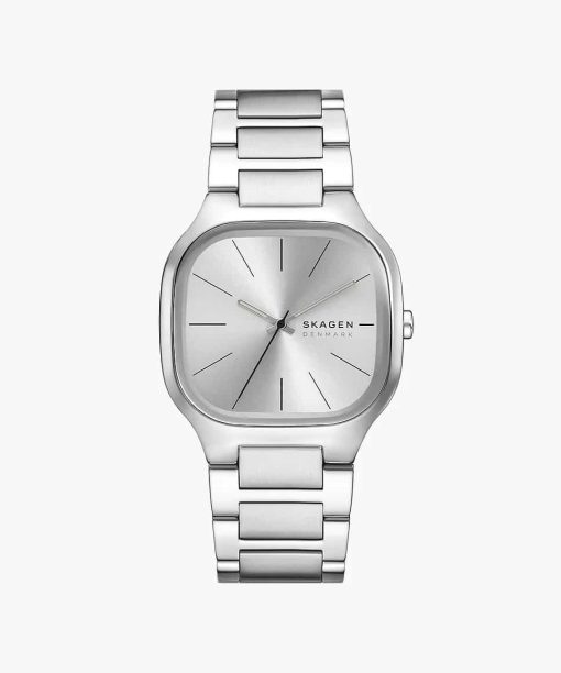 Skagen Mellem Three-Hand Silver Stainless Steel Watch