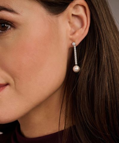 Ti Sento Drop Zirconia Pearl Earrings - Bild 5