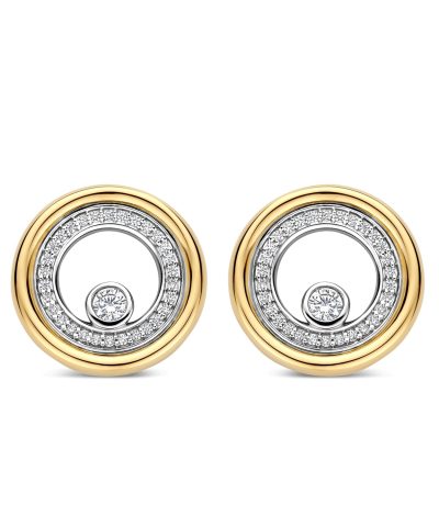 Ti Sento Zirconia Double Circle Earrings Ti Sento Zirconia Double Circle Earrings - Bild 2